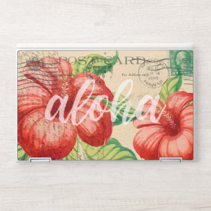 Vintage Hawaiian Hibiscus Postcard HP Laptop Skin