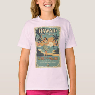 Vintage Hawaiian Land of Aloha Escape to Paradise T-Shirt