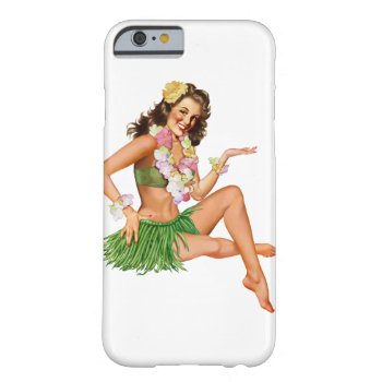 Vintage Hawaiian Pin-up Girl Iphone 6 Case by In_case at Zazzle