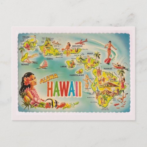 Vintage Hawaiian Postcard