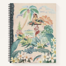 Vintage Hawaiian Travel Poster Planner
