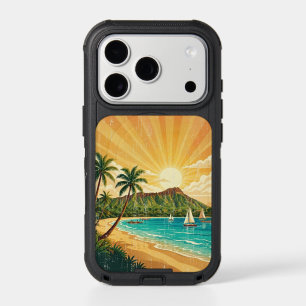 Vintage Hawaiian Travel Posters - Oahu iPhone 17 Pro Case