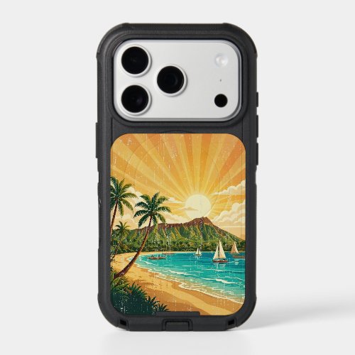 Vintage Hawaiian Travel Posters - Oahu iPhone 17 Pro Case