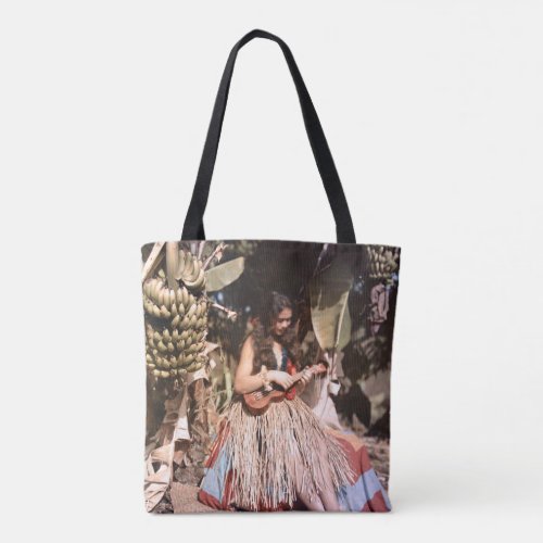 Vintage Hawaiian Wahine Hula Girl Tote Bag