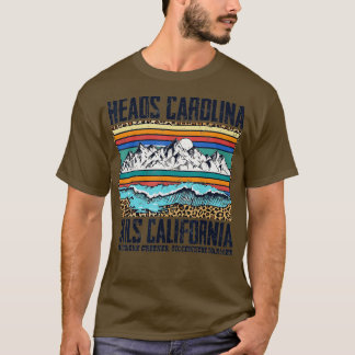 Vintage Heads Carolina Tail California Summer Beac T-Shirt