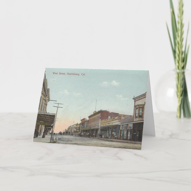 Vintage Healdsburg California Card (Front)