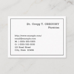 Vintage Healthcare Specialist Business Card