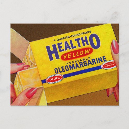 Vintage HealthO Oleomargarine Margarine Postcard