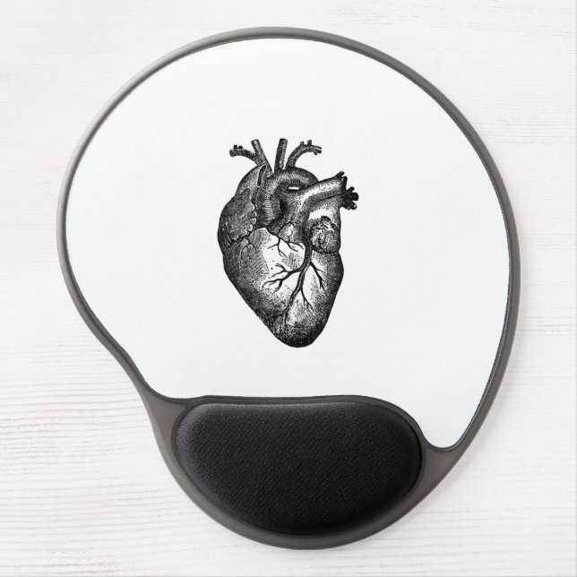 Vintage Heart Anatomy Gel Mouse Pad (Front)