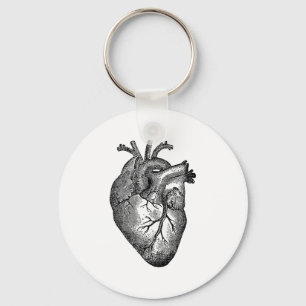 Vintage Heart Anatomy Keychain