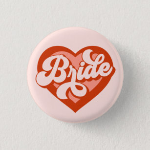 Vintage Heart Birde Tribe Badge Button
