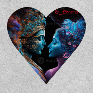 Vintage Heart Design Patch