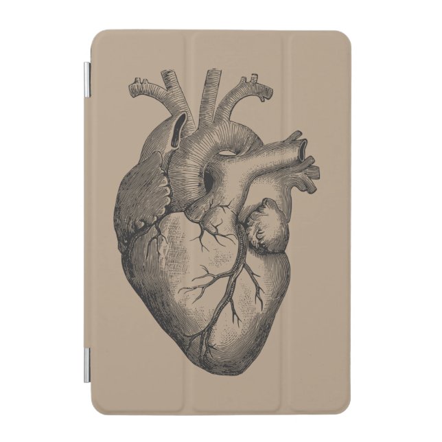 Vintage Heart Illustration iPad Mini Cover (Front)