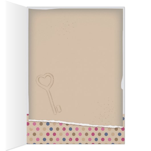 Vintage Heart lock with polka dots (Inside (Right))