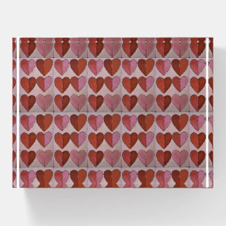 Vintage Heart Pattern Paperweight