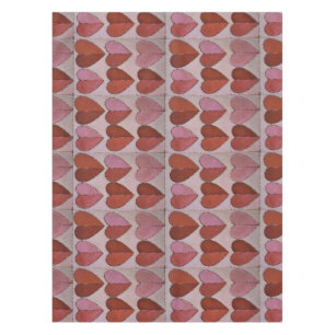 Vintage Heart Pattern Tablecloth