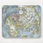 Vintage Heart Shaped Antique World Map Peter Apian Mouse Pad