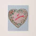 Vintage Heart Valentine&#39;s Day Puzzle at Zazzle