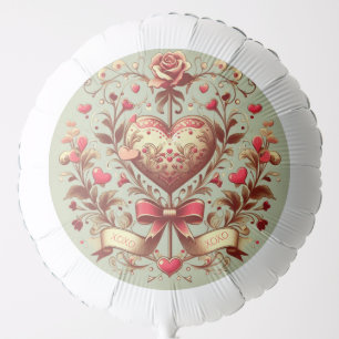 Vintage Heart Valentine's day xoxo  Balloon