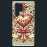 Vintage Heart Valentine's day xoxo  Samsung Galaxy S22 Ultra Case<br><div class="desc">love</div>