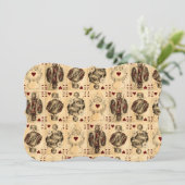 Vintage Hearts Playing Cards Queen King Jack Ace (Standing Front)