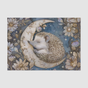 Vintage Hedgehog Forest Floral William Morris Tissue Paper