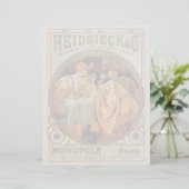 Vintage Heidsieck & Co Monopole Reims Wine Label (Standing Front)