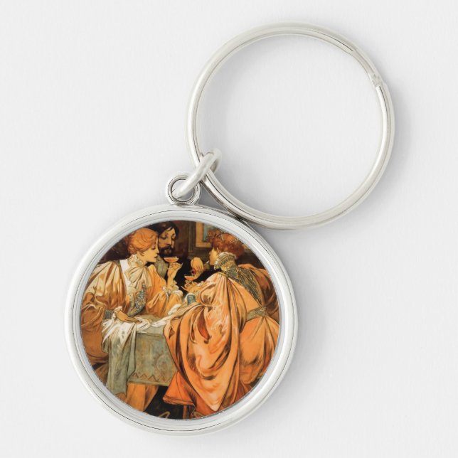 Vintage Heidsieck & Co Monopole Reims Wine Label Keychain (Front)