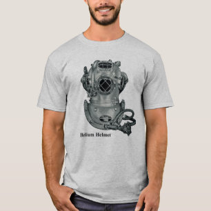 Vintage Helium Mark V Diving Helmet Illustration T-Shirt