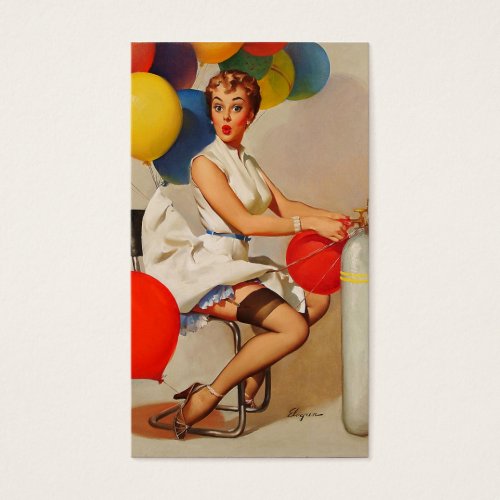 Vintage helium Party balloons Pin up Girl