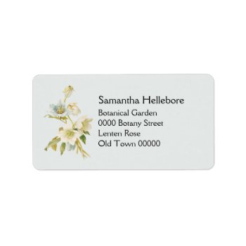 Vintage Hellebore Address Label by Past_Impressions at Zazzle