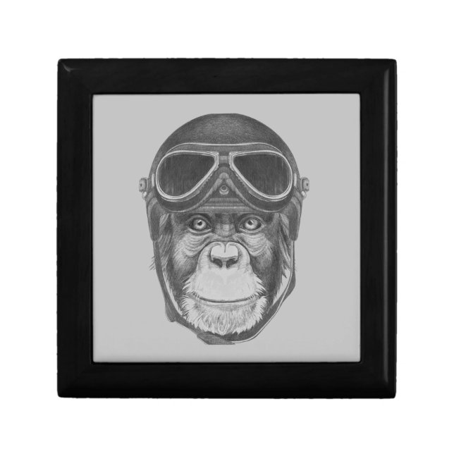 Vintage Helmet Chimpanzee Gift Box (Front)