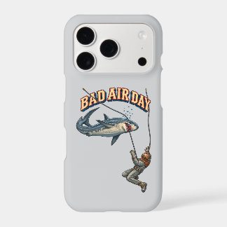 Vintage Helmet Diver and a Great White Shark URM iPhone 17 Pro Case