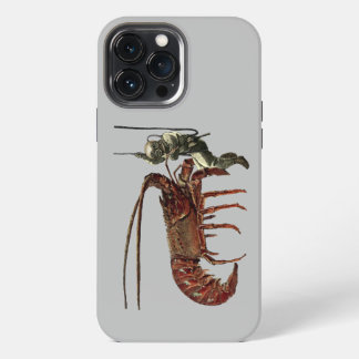 Vintage Helmet Diver Observing a Giant Lobster iPhone 13 Pro Max Case