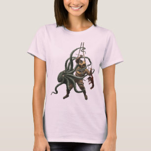 Vintage Helmet Diver with a Lobster and an Octopus T-Shirt