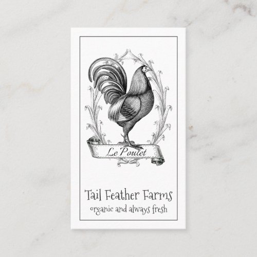 Vintage Hen  Farm  Business Card