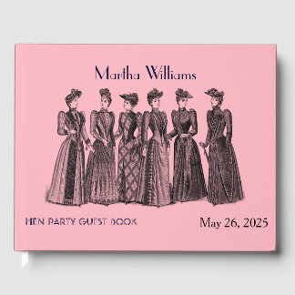 Vintage Hen Party Guestbook