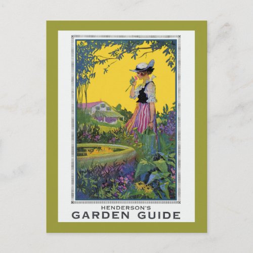 Vintage Henderson Garden Guide Postcard