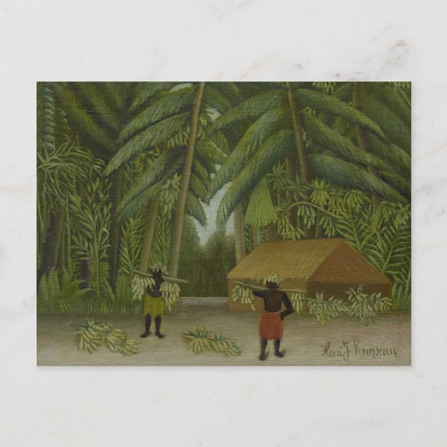 Vintage Henri Rousseau Banana Harvest Postcard (Front)