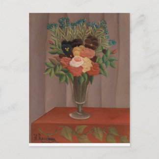 Vintage Henri Rousseau Bouquet of Flowers Postcard