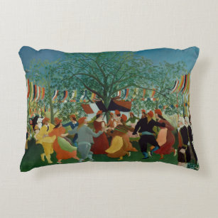 Vintage Henri Rousseau Centennial of Independence Accent Pillow