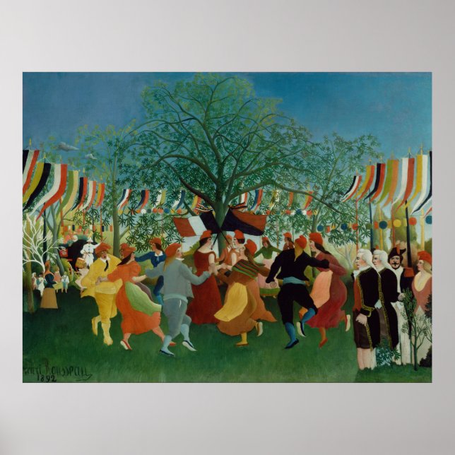 Vintage Henri Rousseau Centennial of Independence Poster (Front)