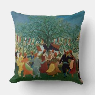 Vintage Henri Rousseau Centennial of Independence Throw Pillow