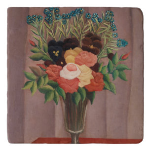 Vintage Henri Rousseau French Floral Cottagecor Trivet