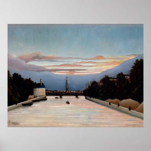 Vintage Henri Rousseau The Eiffel Tower Poster