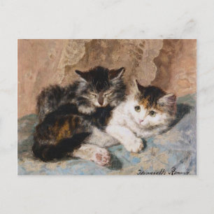 Vintage Henriette Ronner-Knip Best of Friends Postcard