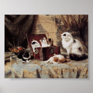 Vintage Henriette Ronner-Knip Fond of Jewellery Poster