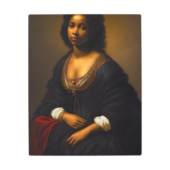 Vintage Her Metal Print (Front)