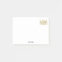 Vintage Heraldic Castle #2 Crest Faux Gold