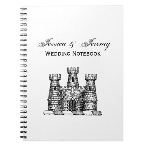 Vintage Heraldic Castle Emblem Coat of Arms Crest Notebook